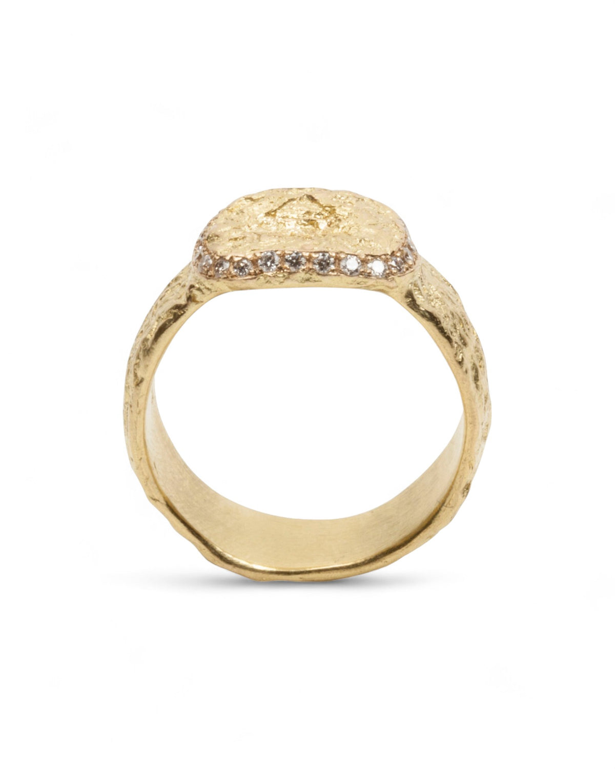 750 Goldring mit 0,30 ct Vintage Brillanten