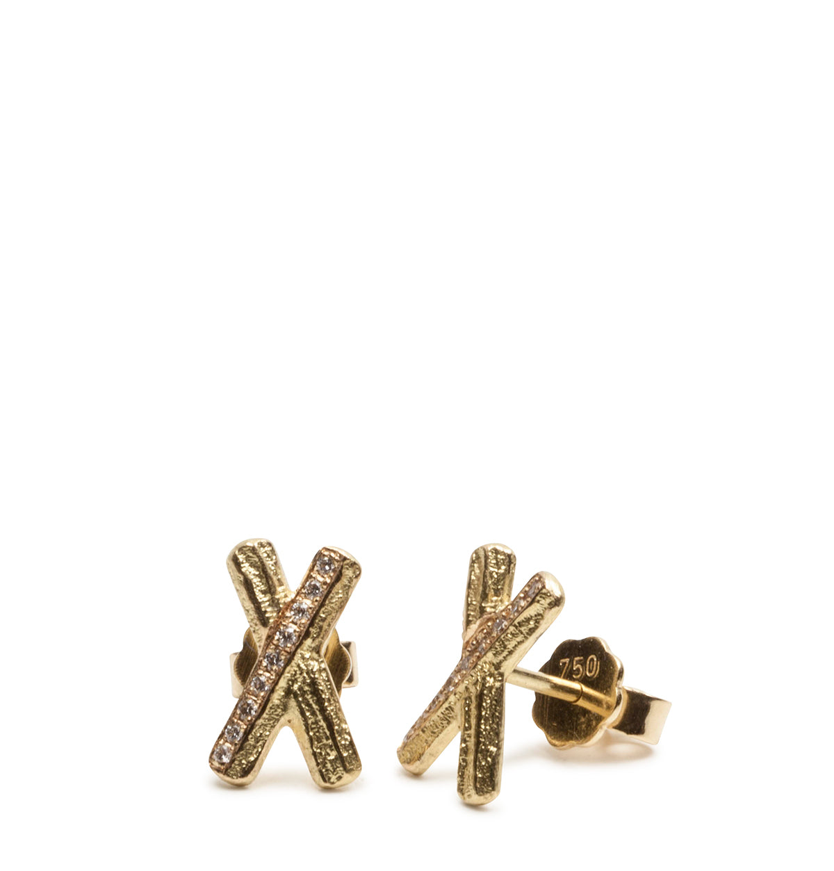 X-Bark Ohrstecker mit Brillanten - Goldschmiede Krack - Trauringe & Unikatschmuck aus Deidesheim