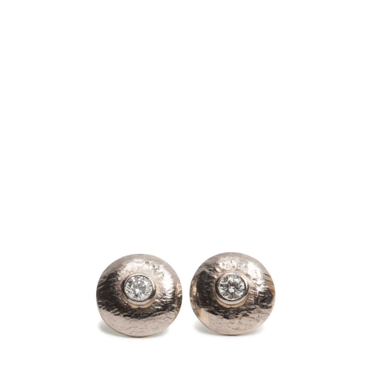 750 Weißgold Ohrstecker mit Brillanten