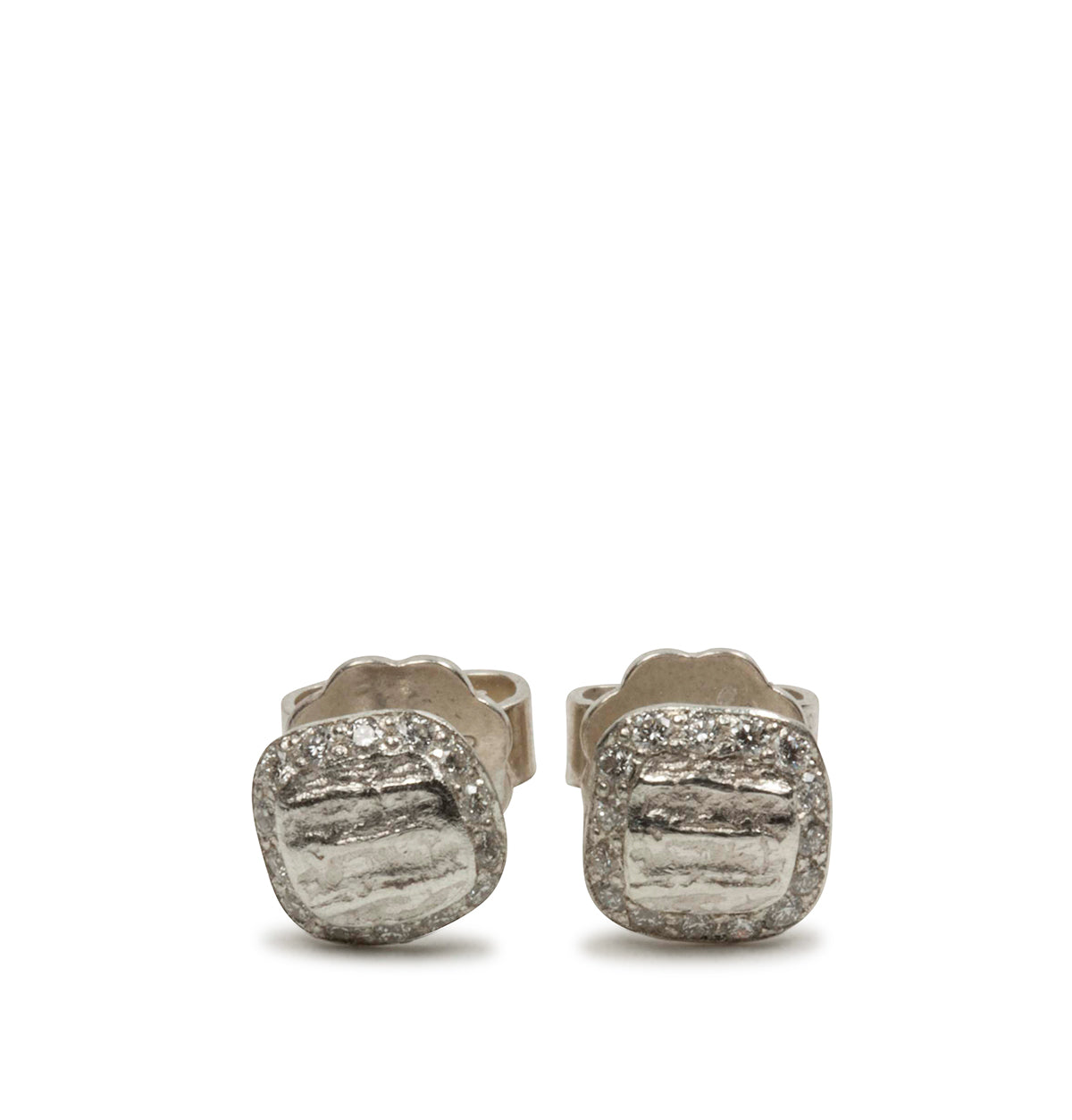 Ohrstecker mit Struktur - 6 mm - Goldschmiede Krack - Trauringe & Unikatschmuck aus Deidesheim