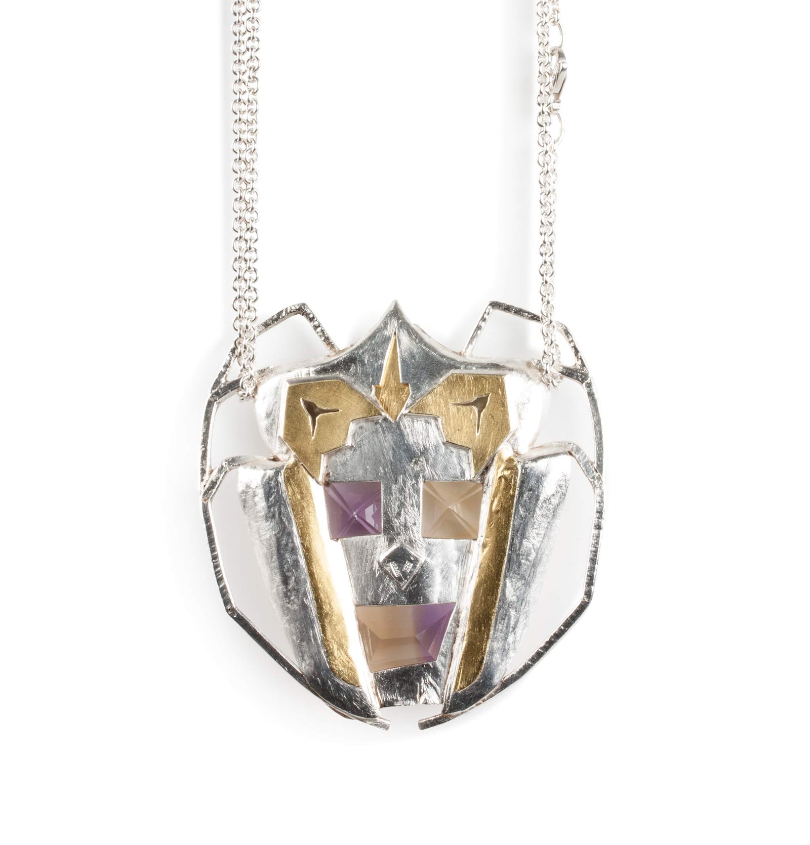 Citrin Amethyst Anhänger - Goldschmiede Krack