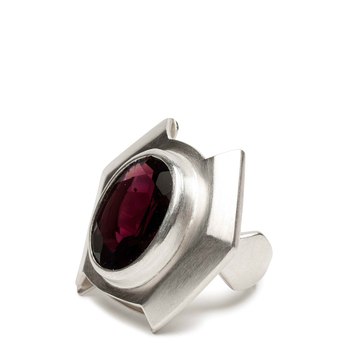 Granat Silberring