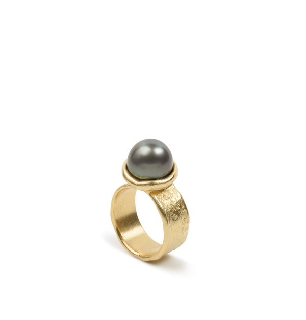 Tahiti Zuchtperle Ring - Goldschmiede Krack