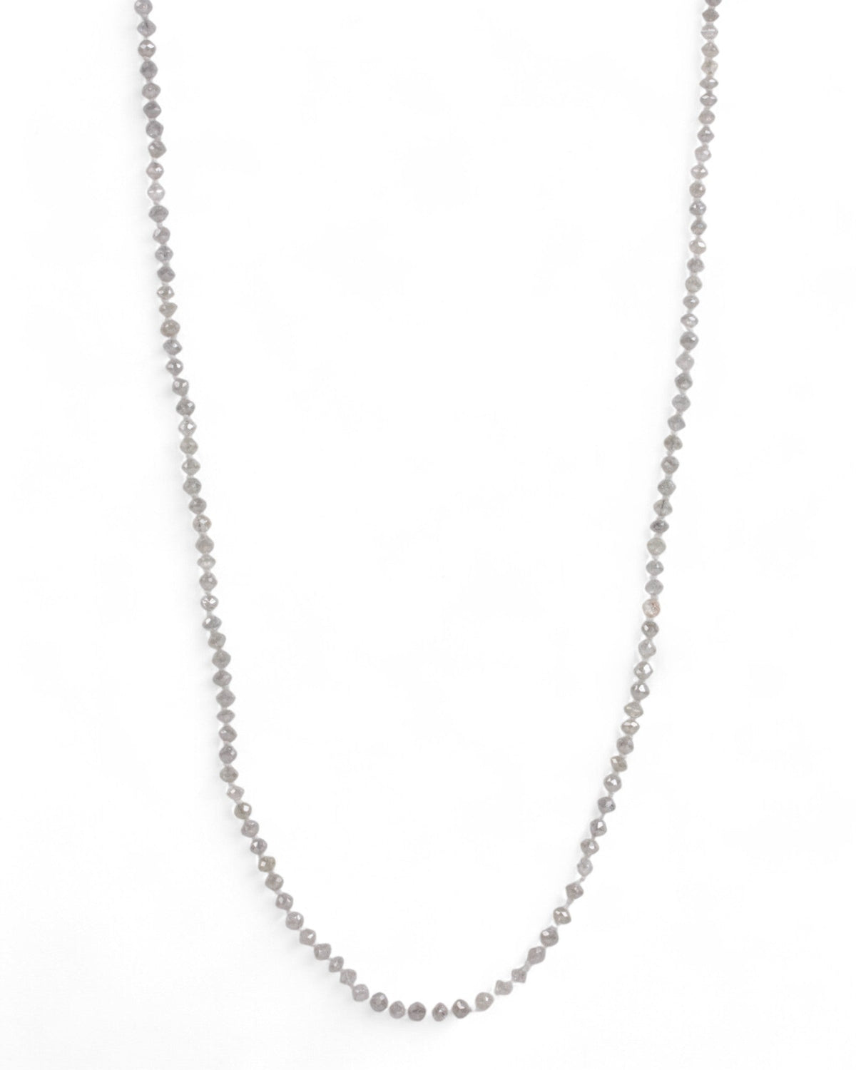 Weißfarbene Diamantkette mit 750 Goldverschluss - Goldschmiede Krack - Trauringe & Unikatschmuck aus Deidesheim