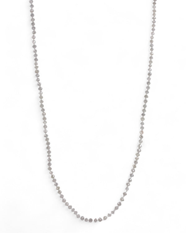 Weißfarbene Diamantkette mit 750 Goldverschluss - Goldschmiede Krack - Trauringe & Unikatschmuck aus Deidesheim
