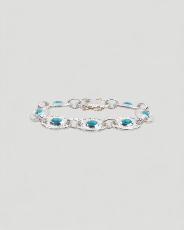 925 Silberarmband mit Türkis