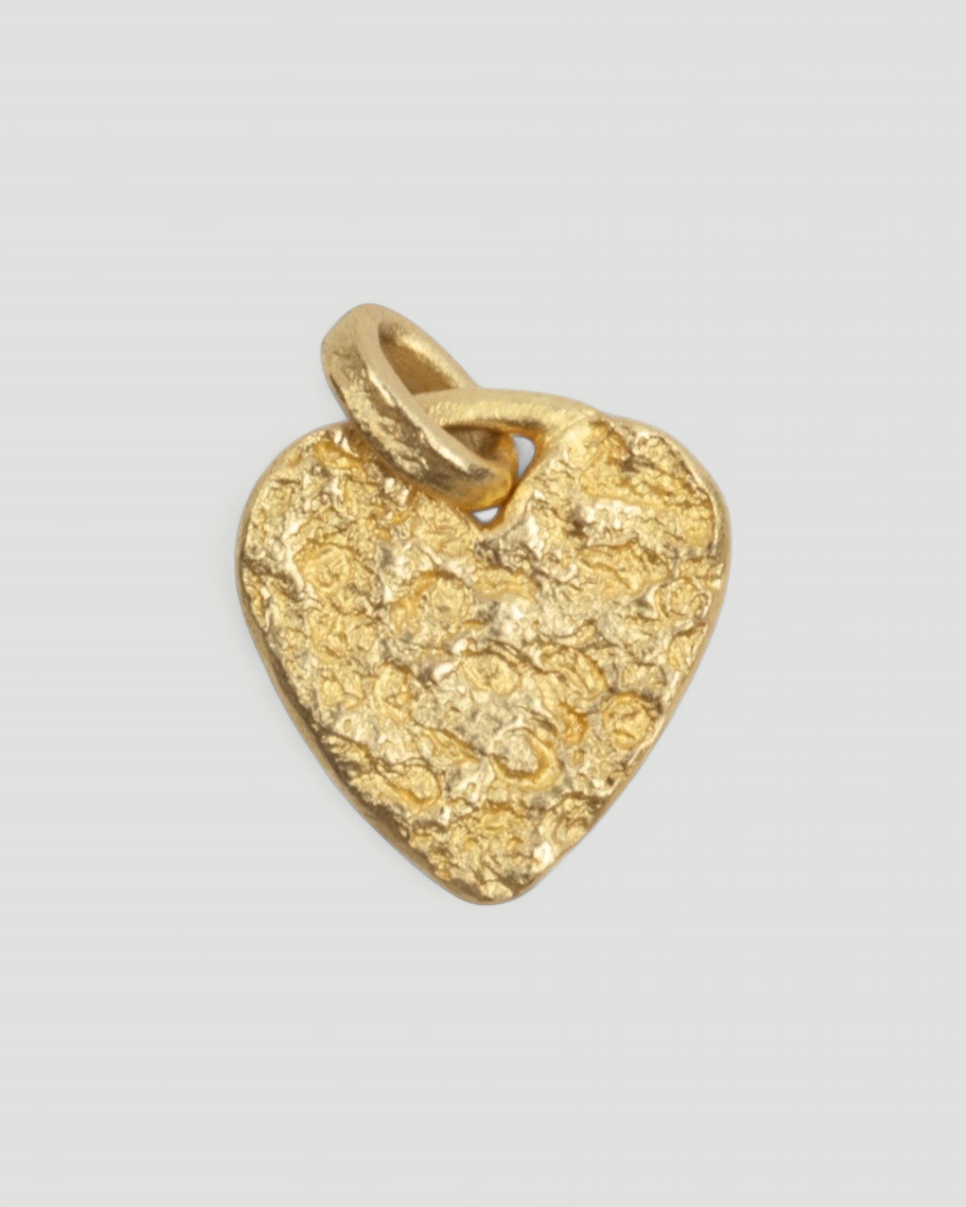 Strukturierter Herzanhänger aus 750 Gold oder 925 Silber - Goldschmiede Krack