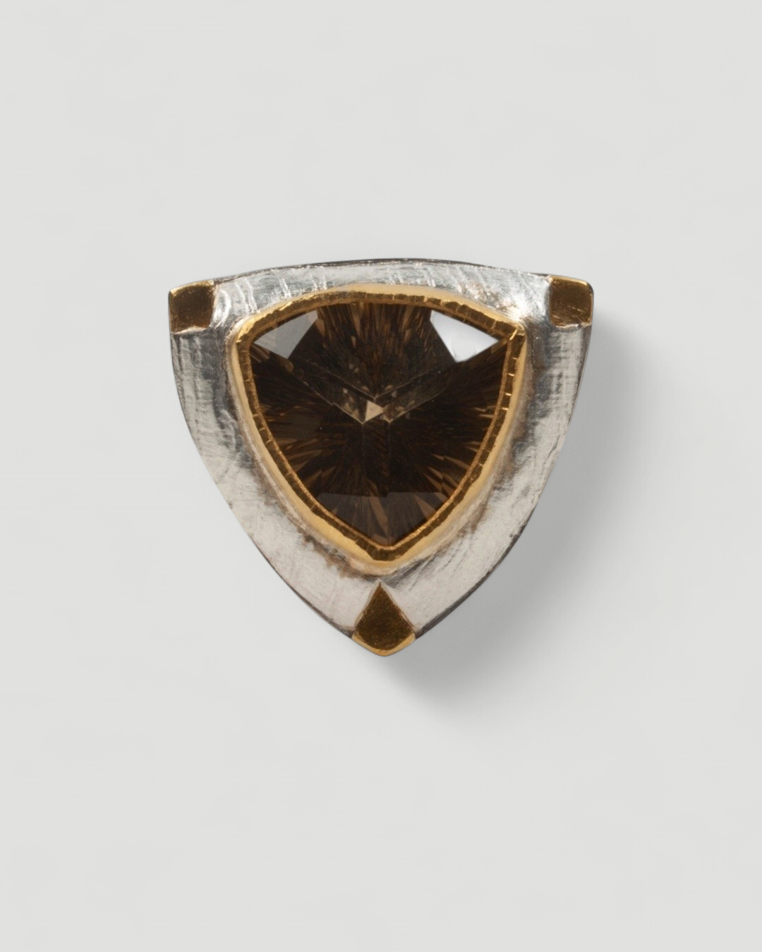 Großer aufwendiger 925 Silberring mit Lemon Citrin (22.5 ct) - Goldschmiede Krack