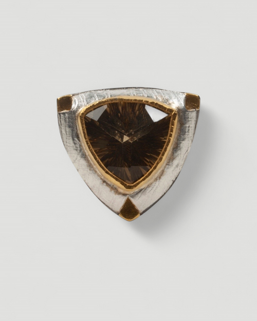 Großer aufwendiger 925 Silberring mit Lemon Citrin (22.5 ct)