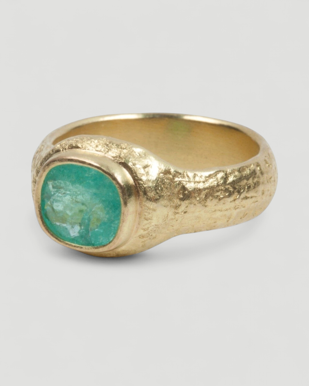 750er Goldring mit Swimmingpool-blauem Paraiba (1,91 ct) - Goldschmiede Krack