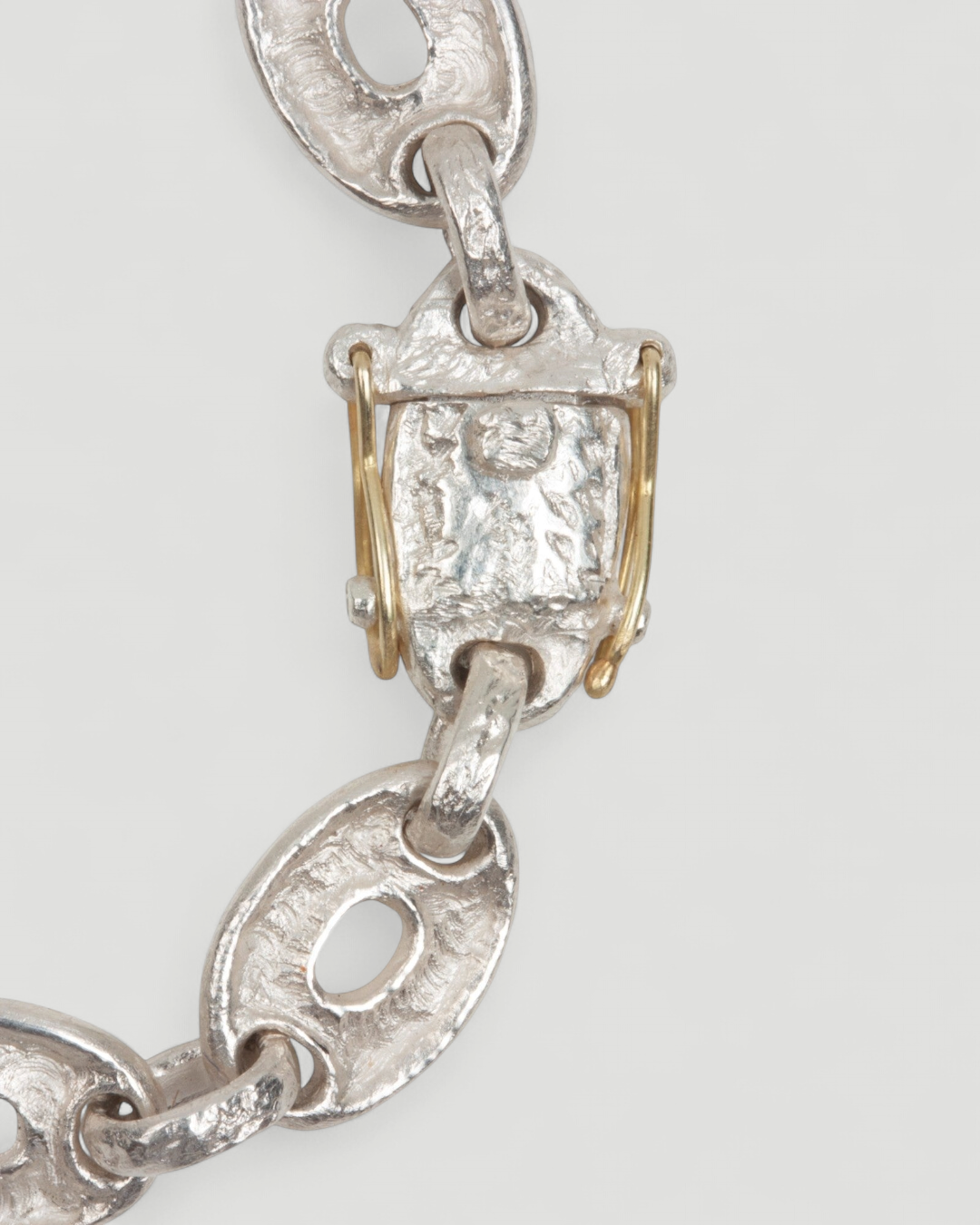 Schlichtes 925 Silber-Gliederarmband ⌀ 10 mm - Goldschmiede Krack