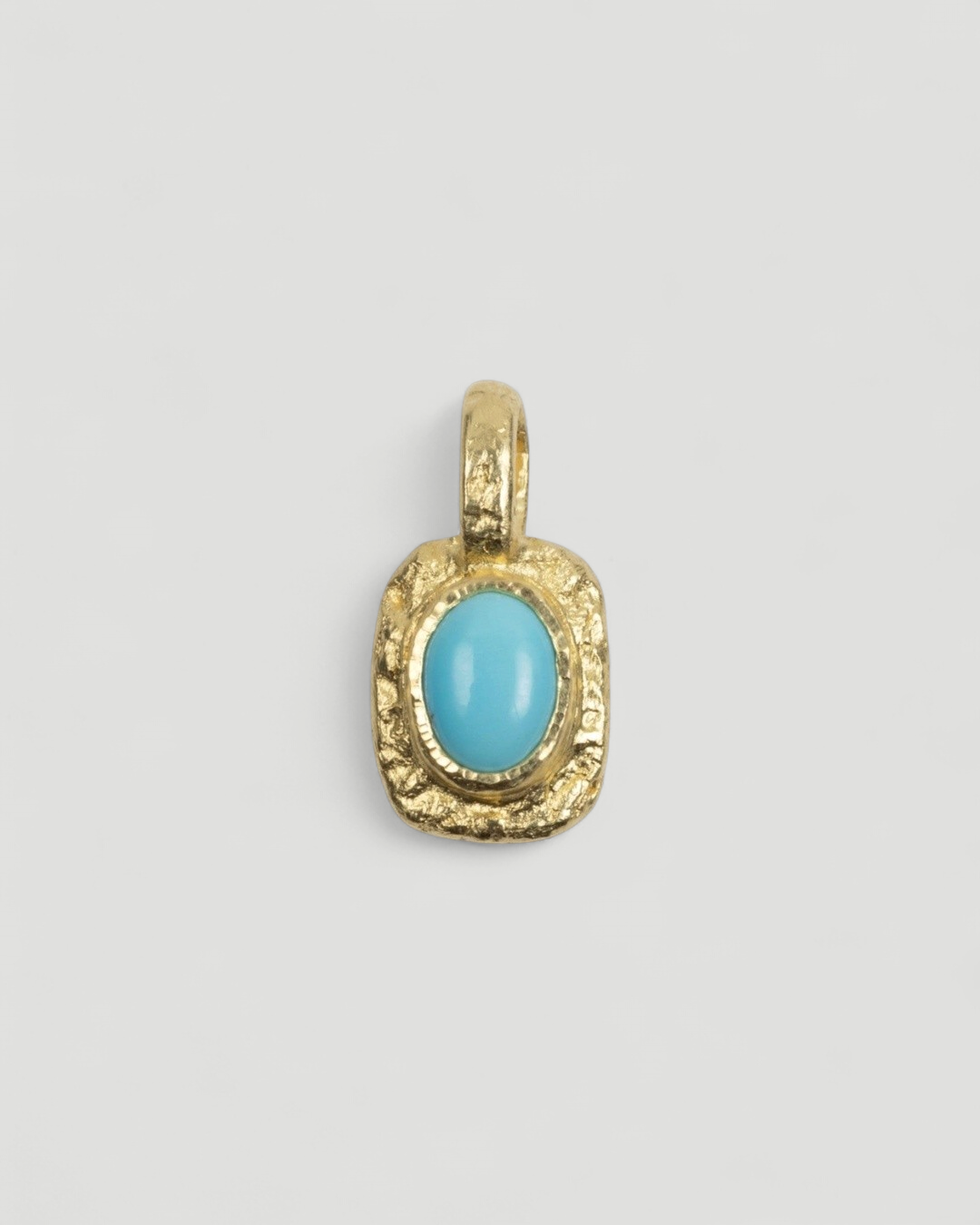 Organisch-eckiger 750 Goldanhänger mit Türkis (0,67 ct) - Goldschmiede Krack