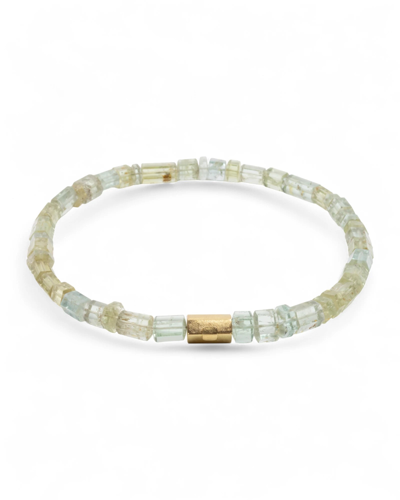 Grün-Blaue Edelsteinkette aus Beryll mit 750 Goldverschluss - Goldschmiede Krack - Trauringe & Unikatschmuck aus Deidesheim