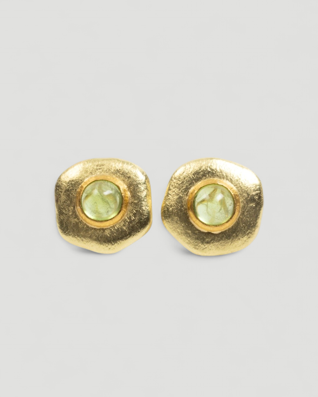 750 Goldohrschmuck mit Peridot (11.05 ct) - Unikat - Goldschmiede Krack