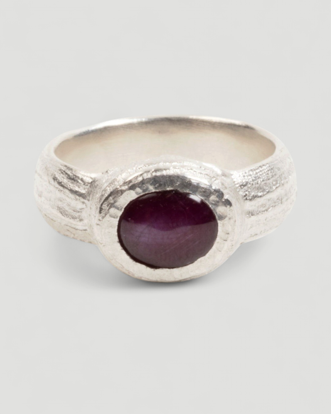 925 Silberring mit rotem Sternrubin (2.62 ct) - Goldschmiede Krack