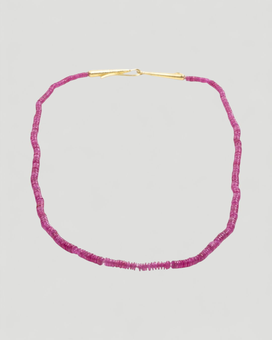 Rubin (65,80 ct) Halskette  mit 750 Goldverschluss - Goldschmiede Krack
