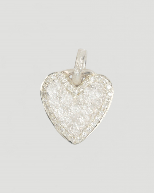 925 Silber Herzanhänger mit LGD Brillanten (0.124 ct) - Goldschmiede Krack