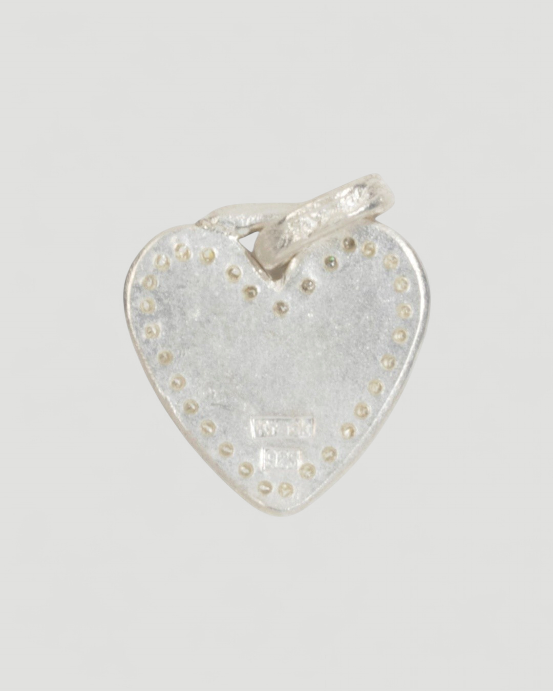925 Silber Herzanhänger mit LGD Brillanten (0.124 ct) - Goldschmiede Krack