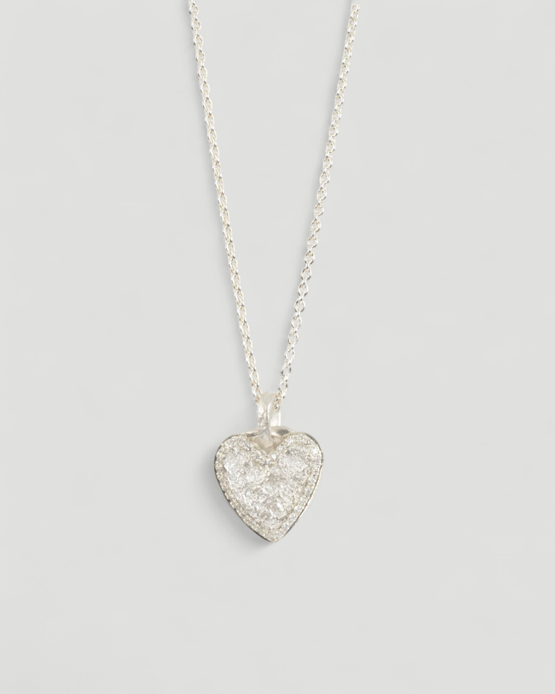 925 Silber Herzanhänger mit LGD Brillanten (0.124 ct) - Goldschmiede Krack