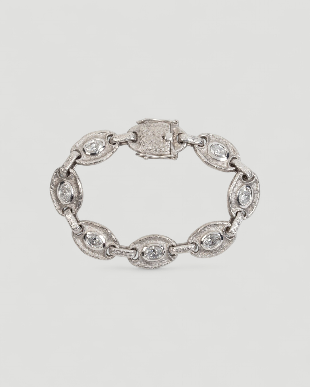 750 Weißgold Armband mit LG Diamanten (5.14 ct) - Goldschmiede Krack