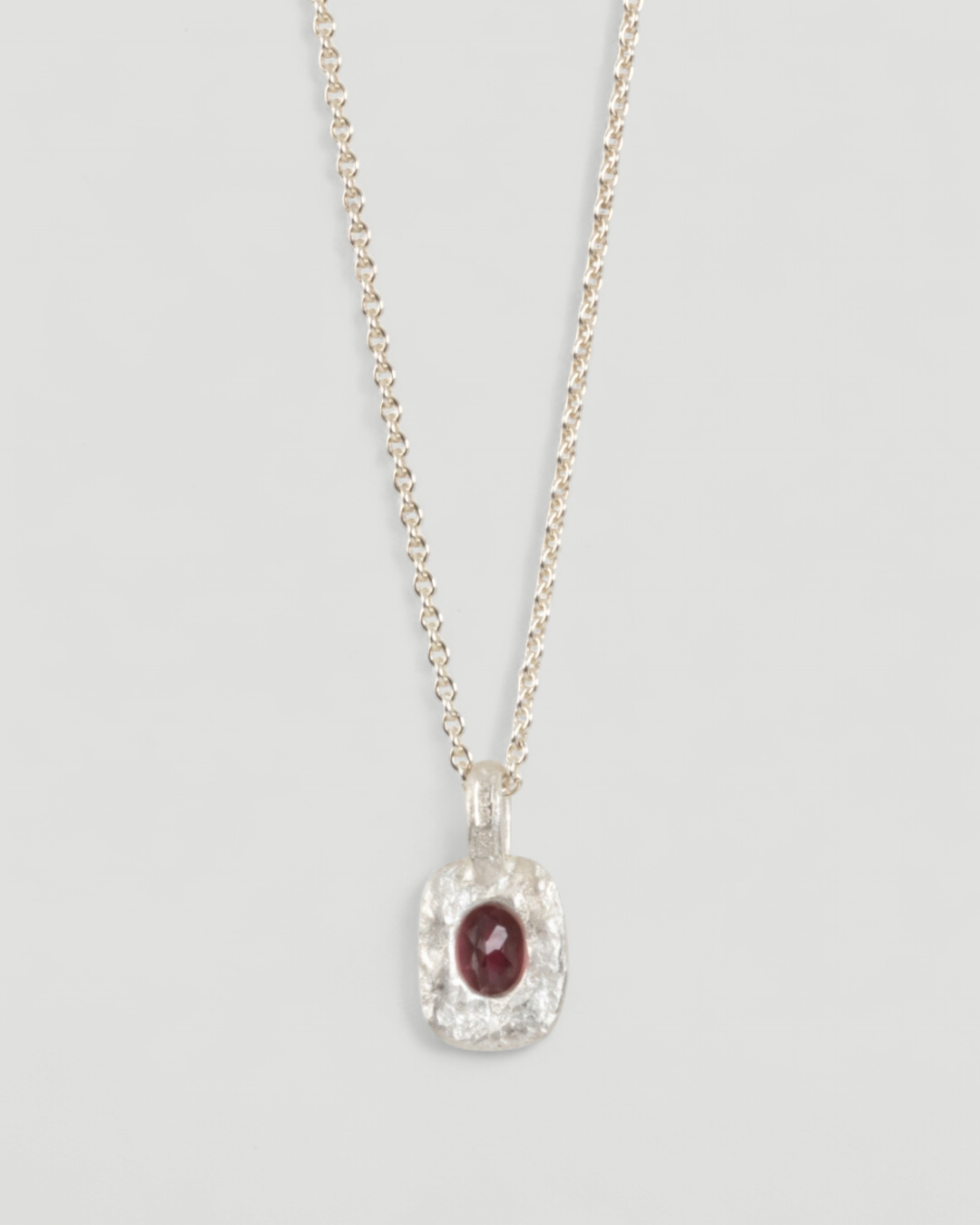 925 Silber Anhänger mit rötlichem Turmalin (0,74 ct) und Silberkette - Goldschmiede Krack