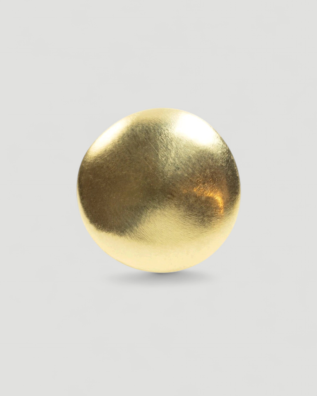 Großer runder 750 Gelbgold Ring - Goldschmiede Krack