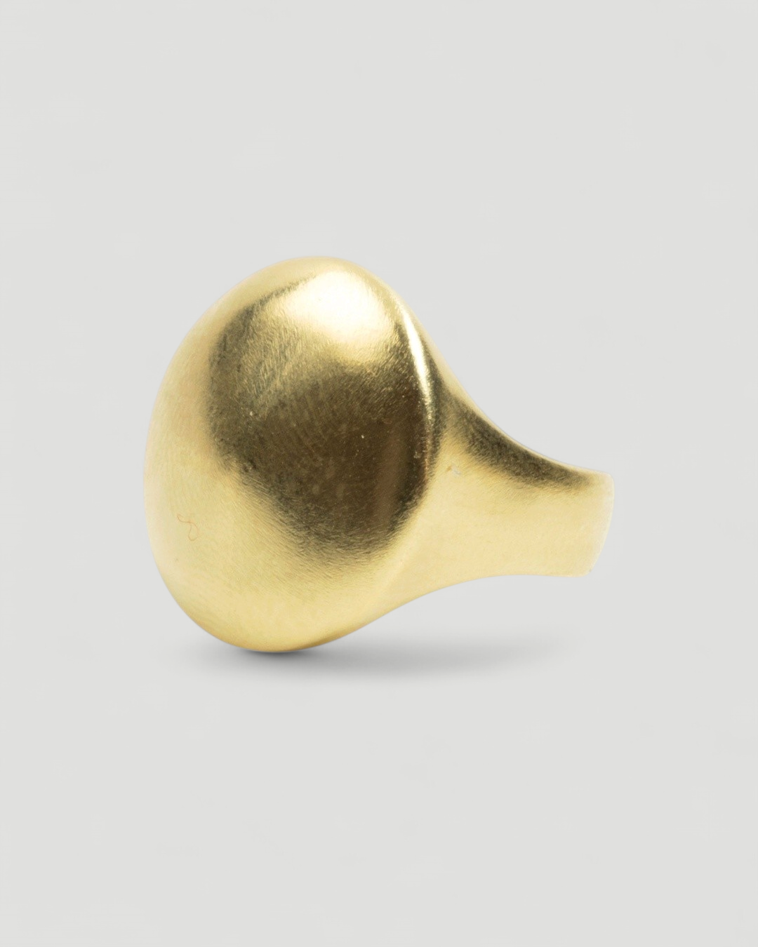 Großer runder 750 Gelbgold Ring - Goldschmiede Krack