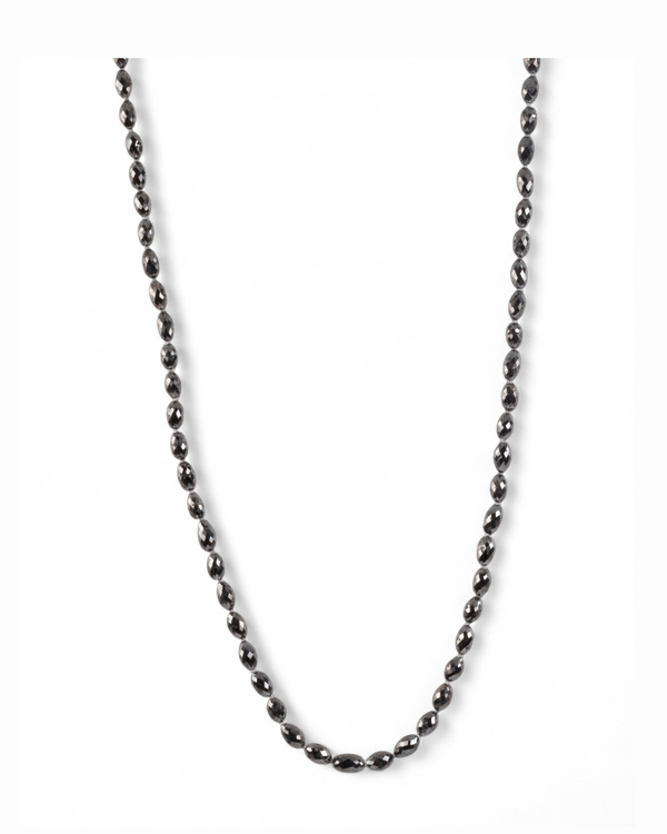 Schwarze Diamantkette (47,85 ct) mit 750 Gold Verschluss - Goldschmiede Krack