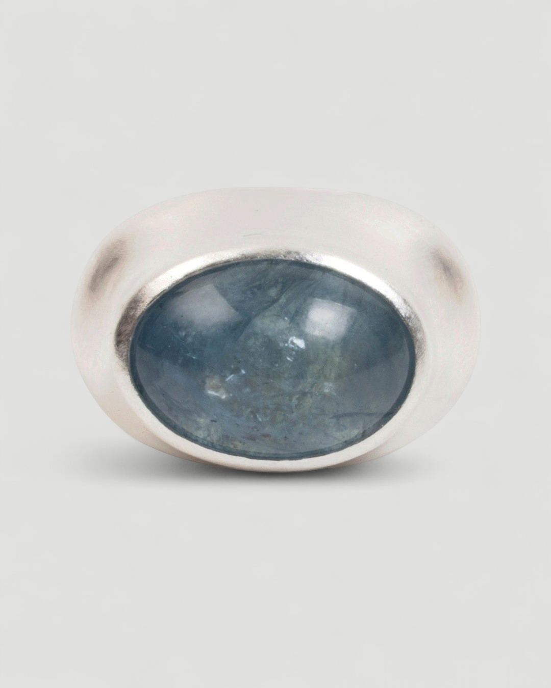 Großer 925 Silberring mit blauem Aquamarin (26,05 ct) - Goldschmiede Krack