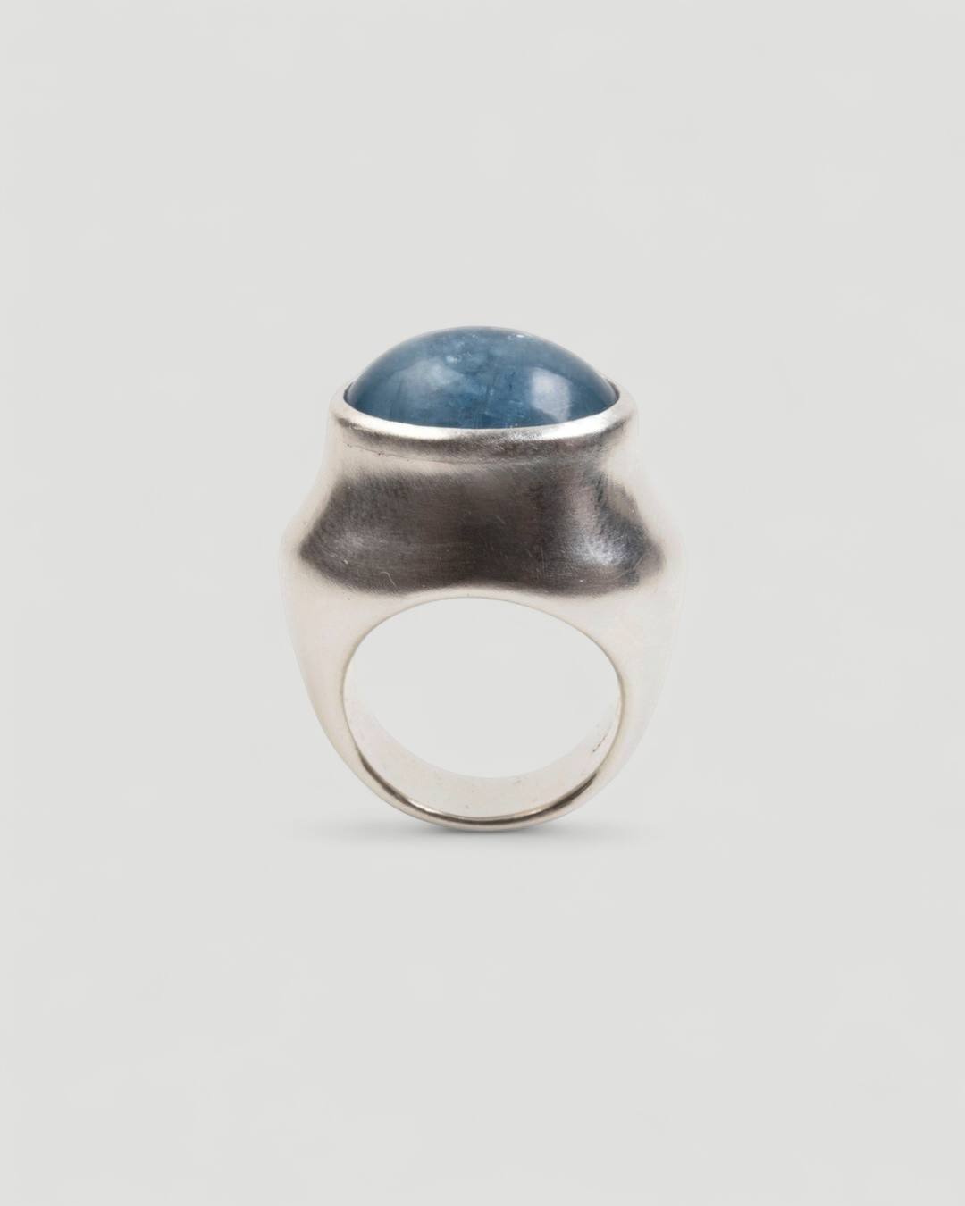 Großer 925 Silberring mit blauem Aquamarin (26,05 ct) - Goldschmiede Krack
