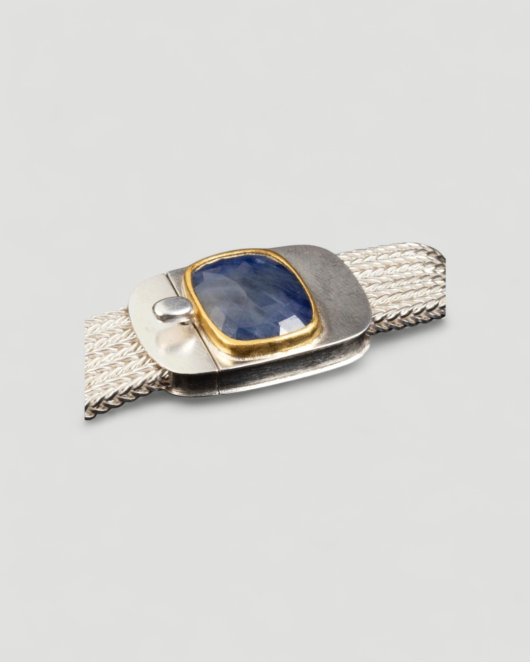 925 Silberarmband mit blauem Saphir (20,75 ct) - Goldschmiede Krack