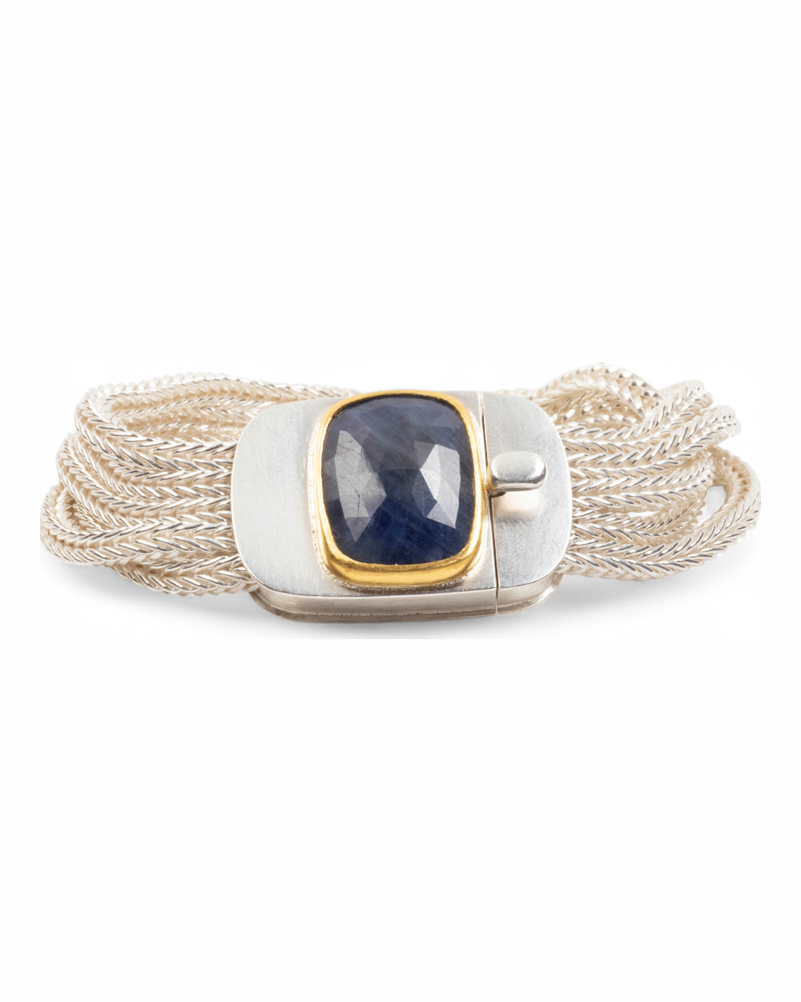 925 Silberarmband mit blauem Saphir (20,75 ct) - Goldschmiede Krack
