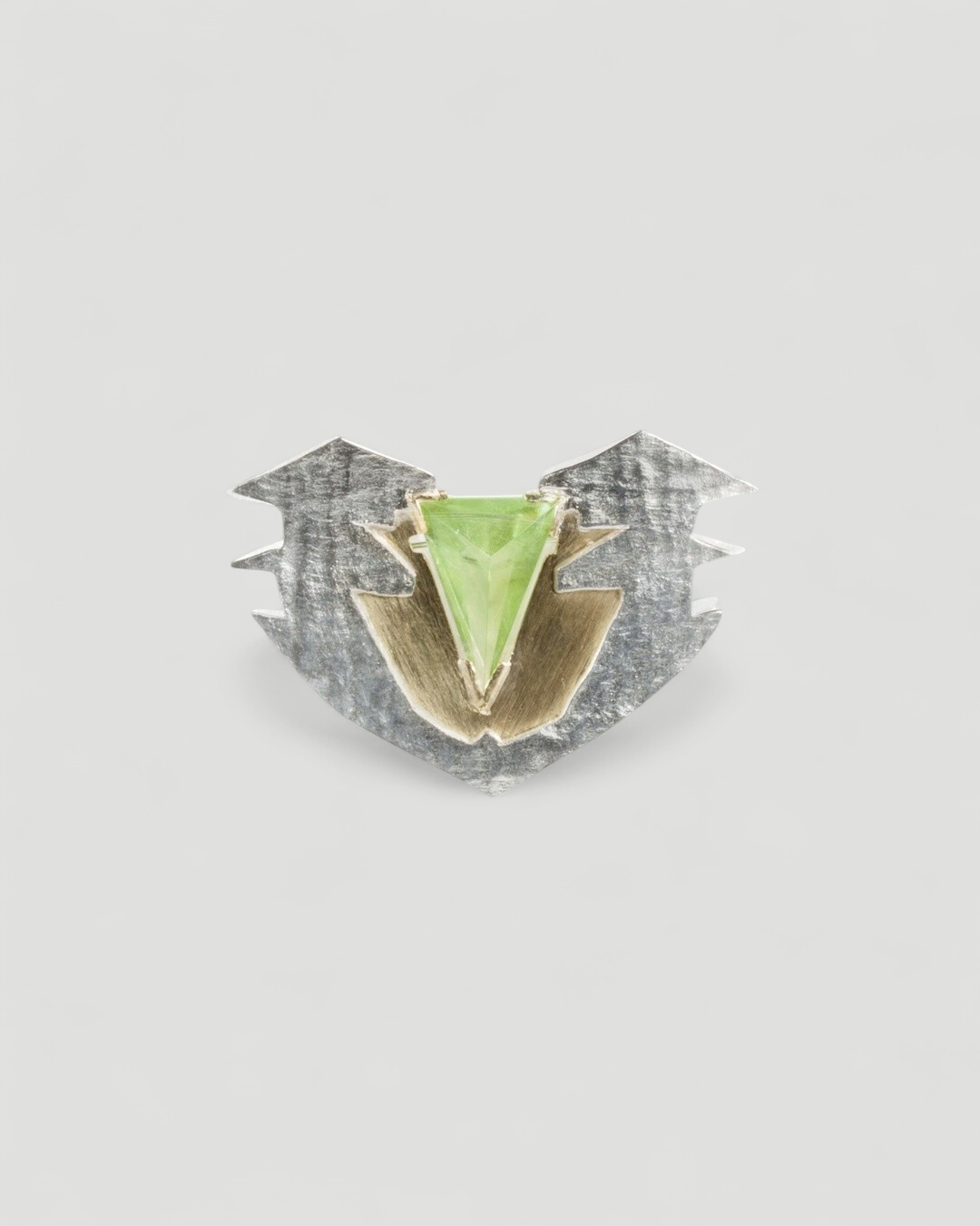 Peridot Brosche - Goldschmiede Krack