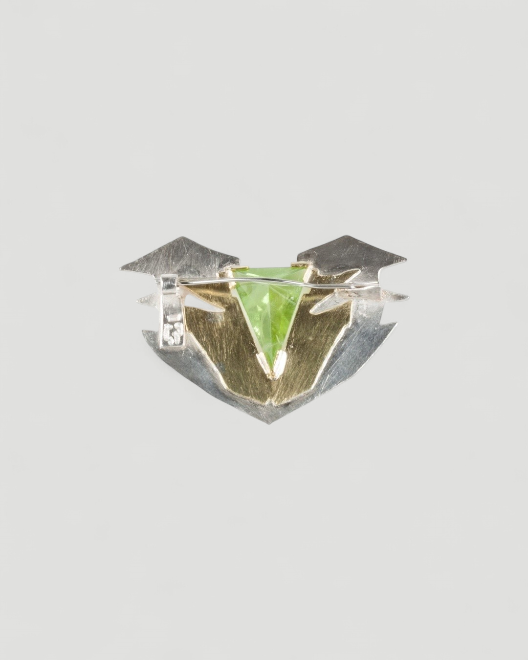 Peridot Brosche - Goldschmiede Krack