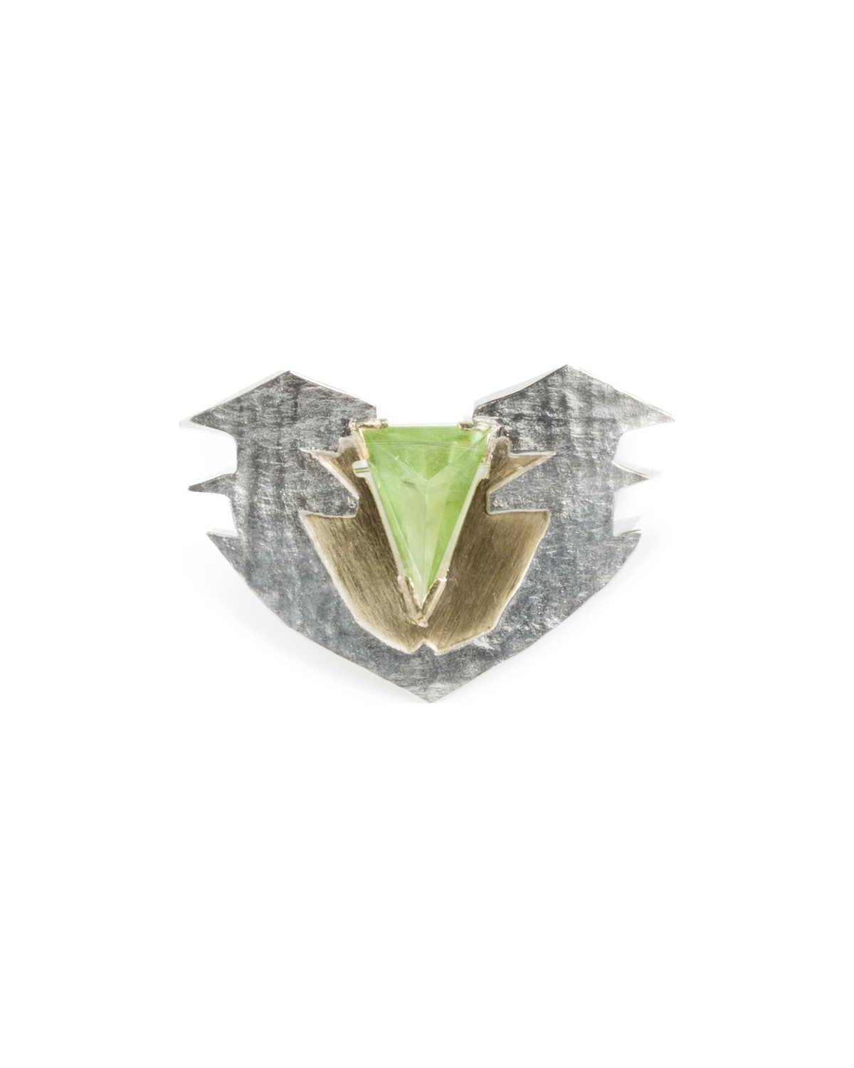 Peridot Brosche - Goldschmiede Krack