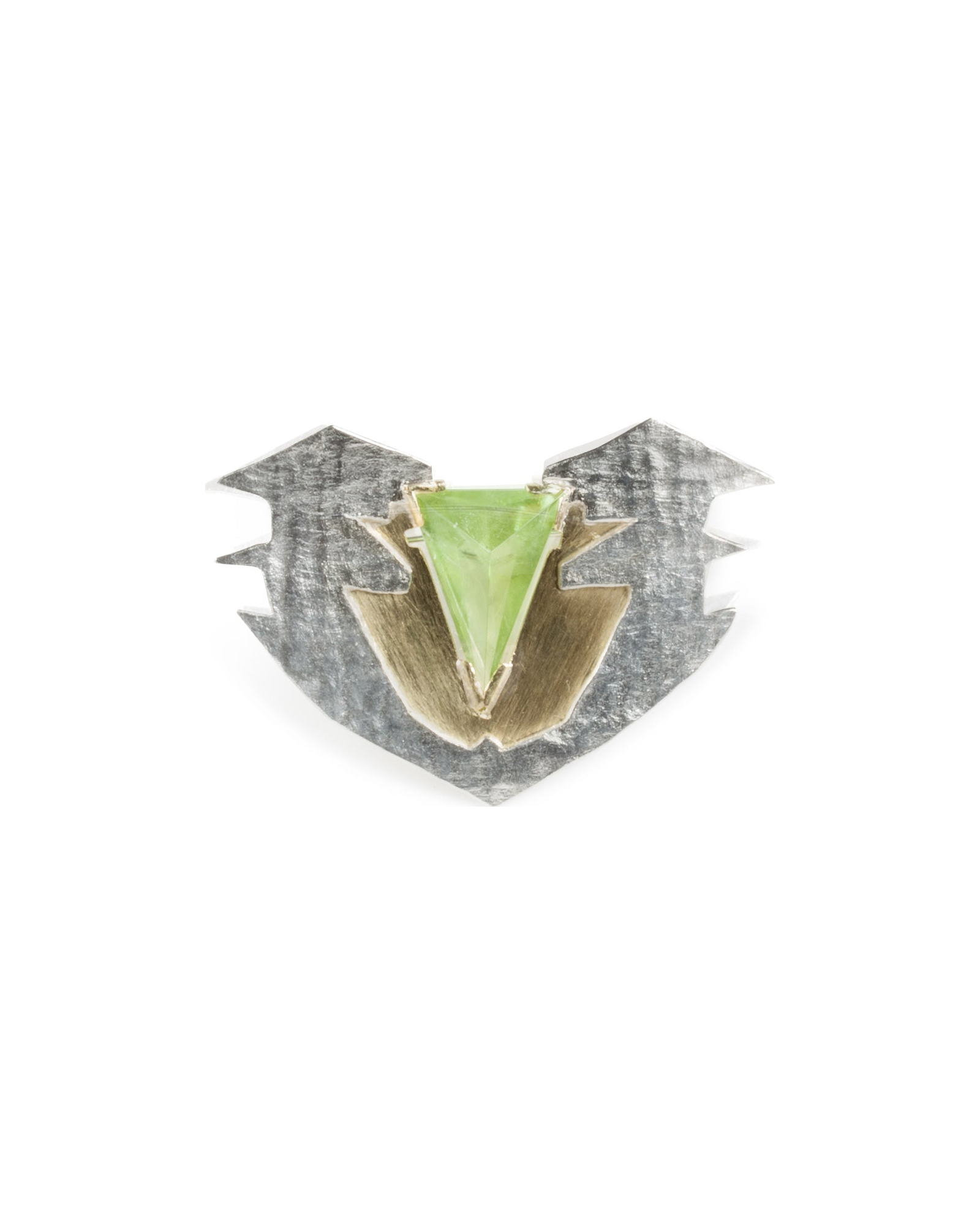 Peridot Brosche - Goldschmiede Krack