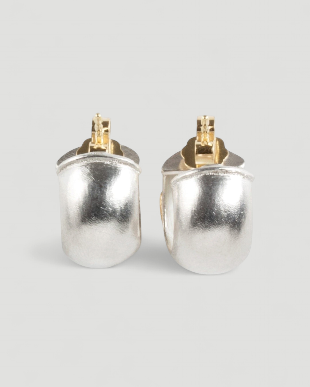 925 Silber Creolen mit grünem Peridot - Goldschmiede Krack