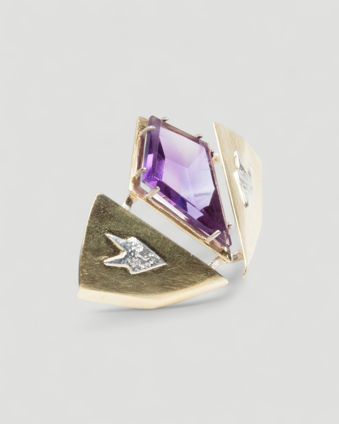 Amethyst Brosche - Goldschmiede Krack
