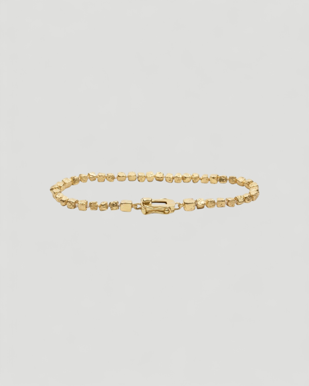 Armband aus 750 Gold mit "Nugget" Struktur - Goldschmiede Krack