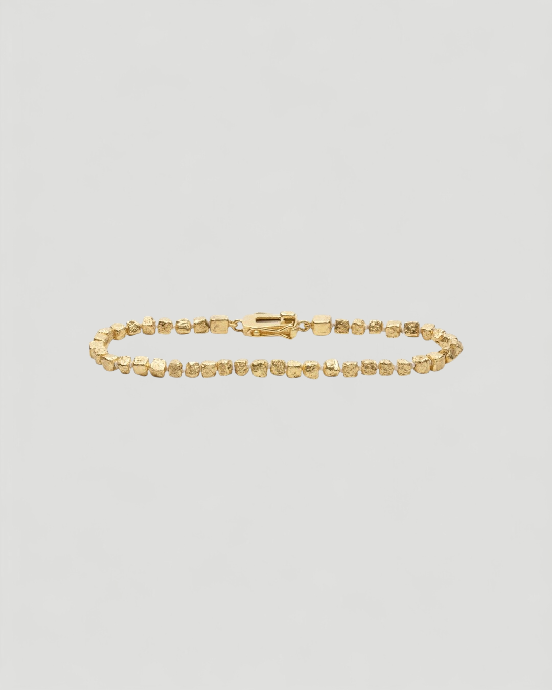 Armband aus 750 Gold mit "Nugget" Struktur - Goldschmiede Krack