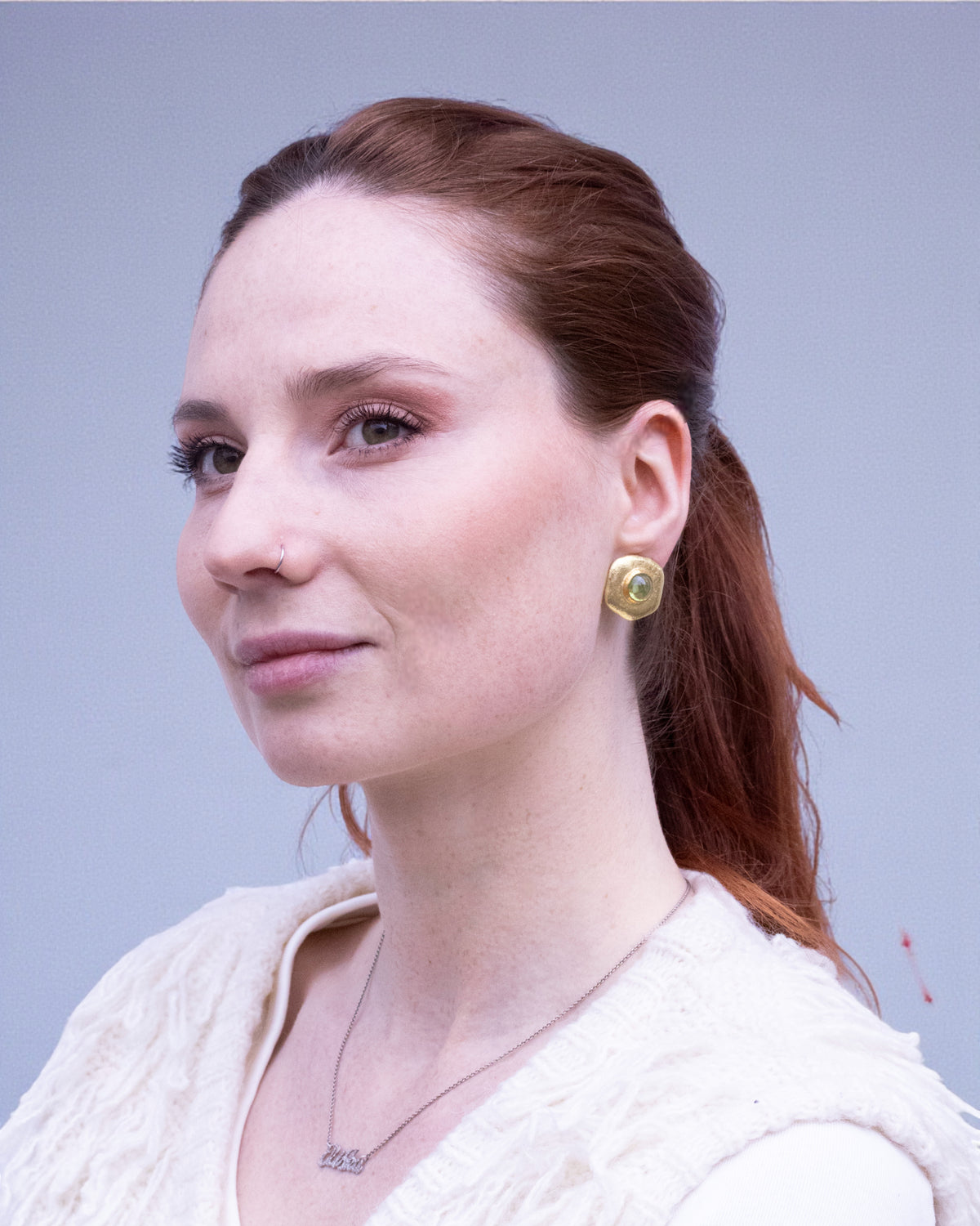 750 Goldohrschmuck mit Peridot (11.05 ct) - Unikat - Goldschmiede Krack - Trauringe & Unikatschmuck aus Deidesheim