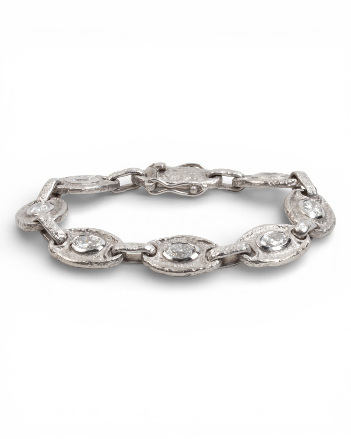 750 Weißgold Armband mit LG Diamanten (5.14 ct) - Goldschmiede Krack - Trauringe & Unikatschmuck aus Deidesheim