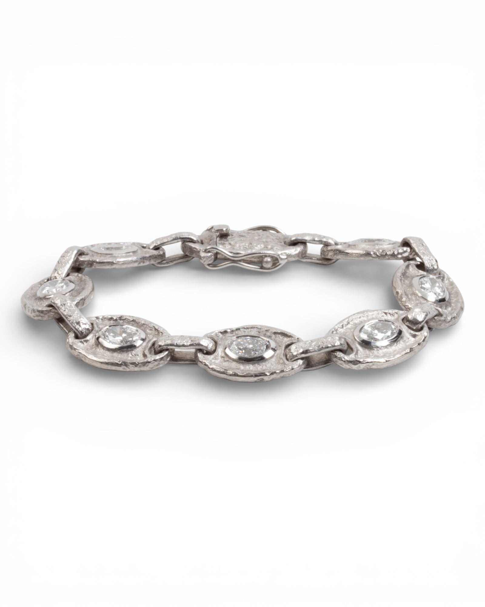 750 Weißgold Armband mit LG Diamanten (5.14 ct) - Goldschmiede Krack - Trauringe & Unikatschmuck aus Deidesheim