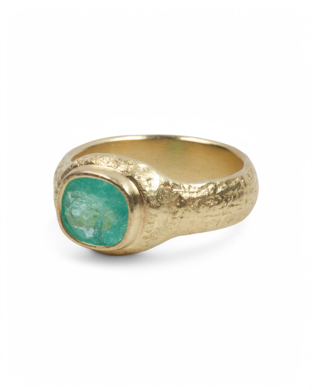 750er Goldring mit Swimmingpool-blauem Paraiba (1,91 ct) - Goldschmiede Krack - Trauringe & Unikatschmuck aus Deidesheim