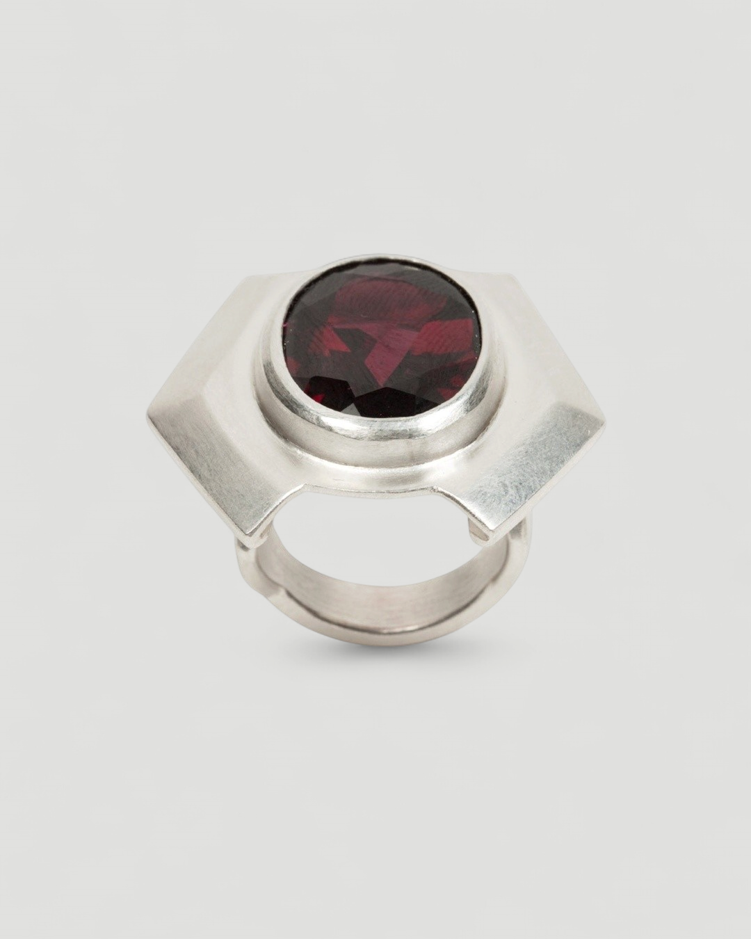 Granat Silberring - Goldschmiede Krack