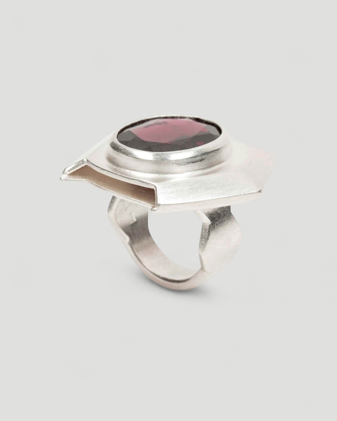 Granat Silberring - Goldschmiede Krack