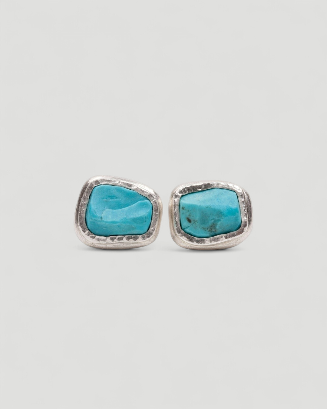 925 Silber Manschettenknöpfe mit Türkis (7,89 ct) - Unikat - Goldschmiede Krack