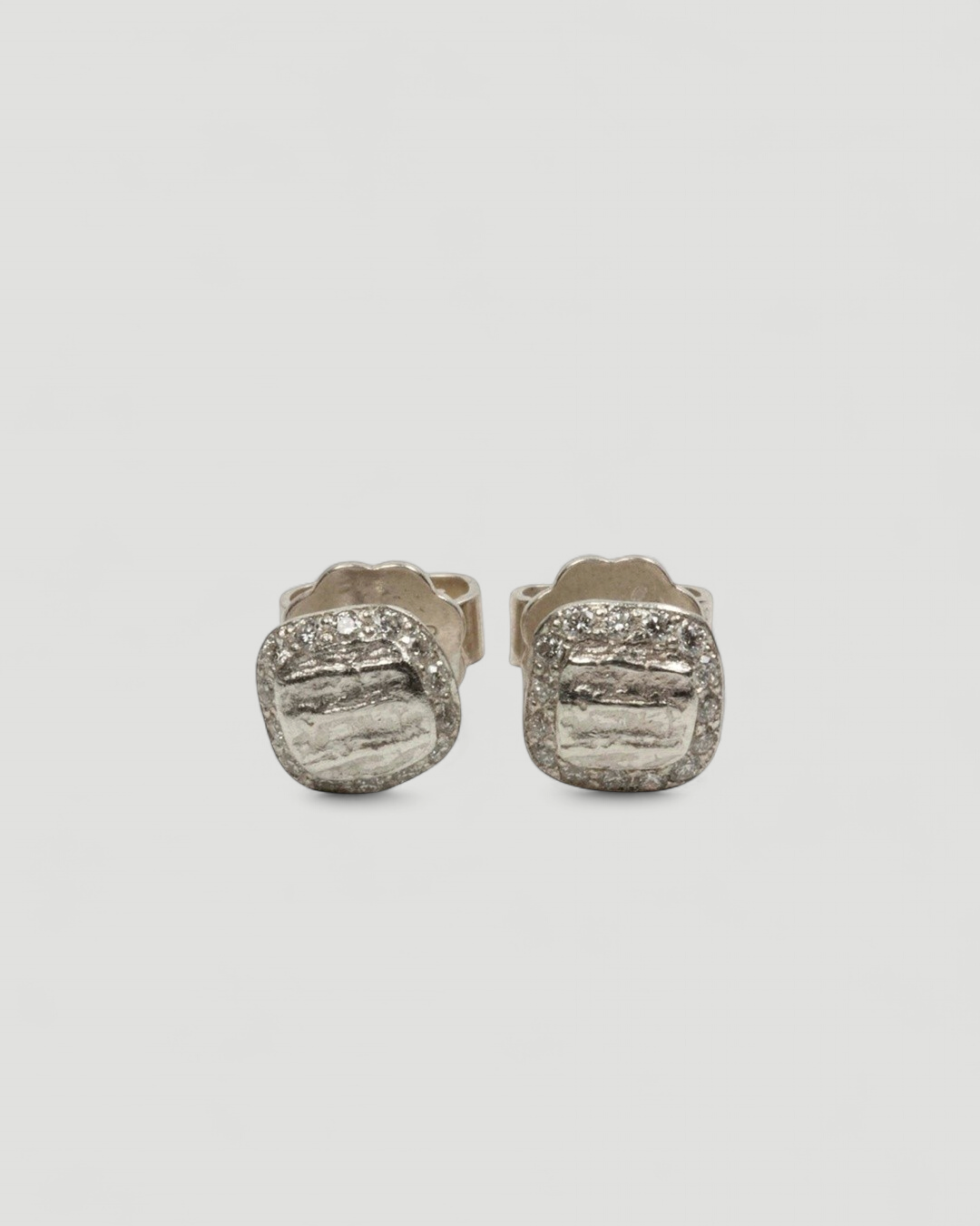 Ohrstecker mit Struktur - 6 mm - Goldschmiede Krack