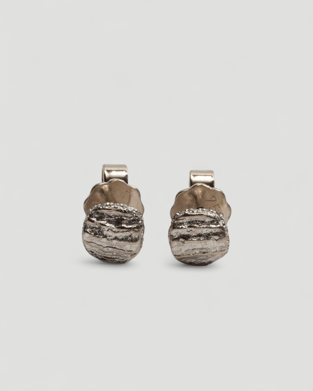 Ohrstecker mit Struktur - 6 mm - Goldschmiede Krack