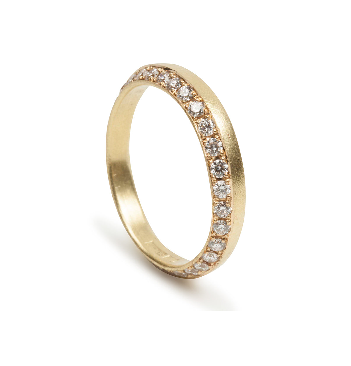 Memoire Goldring mit Brillanten - Goldschmiede Krack